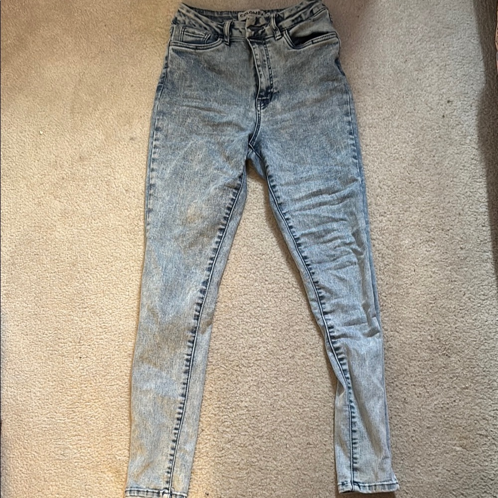 Women's High-Waisted Blue Jeans